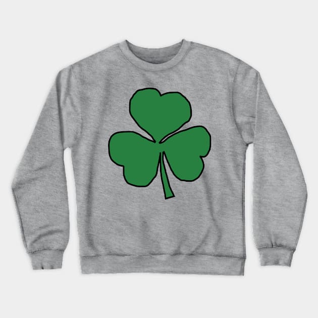 Green Shamrock Crewneck Sweatshirt by ellenhenryart